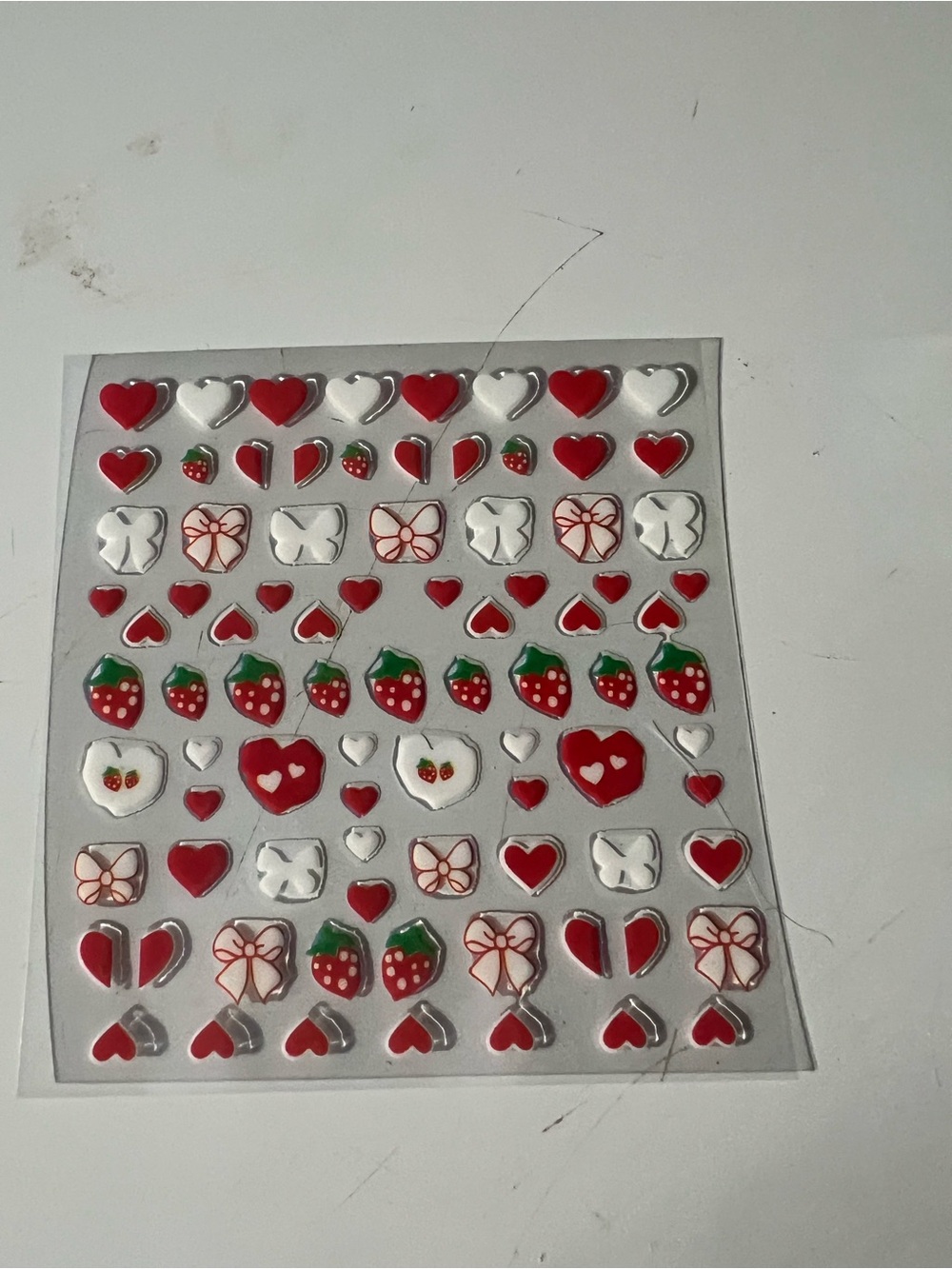 5D embossed self-adhesive nail art stickers